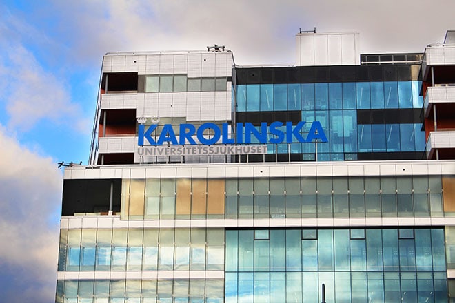 Karolinska ziekenhuis in Stockholm.
