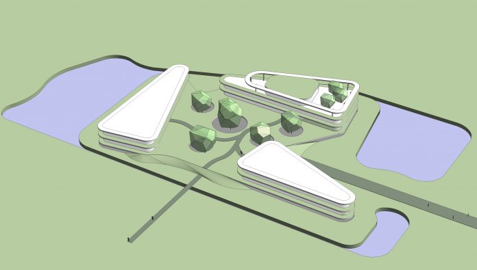 Artist Impression Campus Door Oomen Architecten