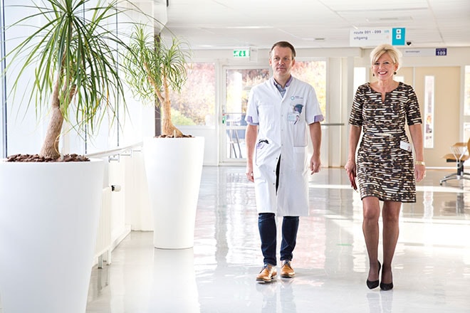 TelezorgMMC Hareld Kemps, cardioloog en Laurence Oostveen, manager Flow, het centrum voor revalidatie, preventie en telemedicine van het Máxima Medisch Centrum