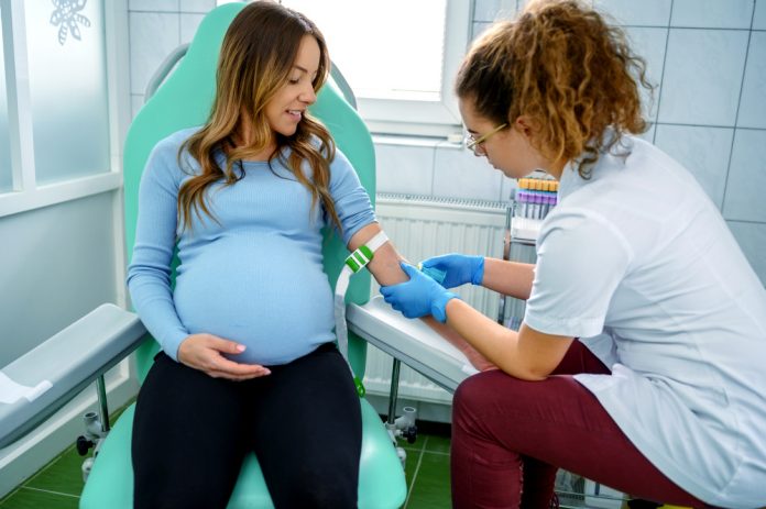 Pregnant Woman Having A Blood Test