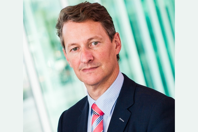 Directeur gezondheidszorg Michel van Schaik van de Rabobank, tevens voorzitter van de commissie gezondheidszorg van de Nederlandse Vereniging van Banken (NVB).