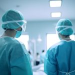surgeon and anesthesiologist in the surgical room of the hospital – Generative AI