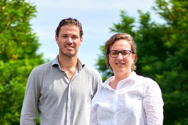 Huisarts Sophie Brühl en gezondheidswetenschapper Bob Verhagen, initiatiefnemers van Buurtdokters.