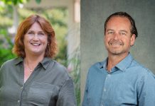 Op de foto Aveleijn-bestuursvoorzitter Susanne Bentvelsen en manager Edward van Nielen over duurzame zorg