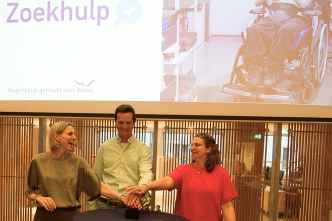 Minister Mirjam Sterk lanceerde woensdag 3 juni de InterventieZoekhulp