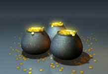 potten met goud