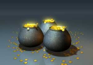 potten met goud